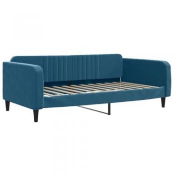 Canapé-lit confortable bleu 100x200 cm