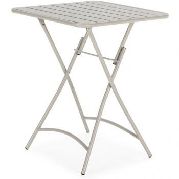 Table de jardin en métal gris – modèle Perla