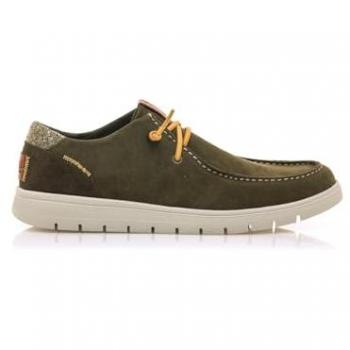 Mustang Denver 84811 Chaussures en Cuir Vert