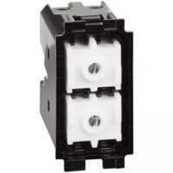 Bticino Living Now Double Interrupteur Poussoir 1 Module 1p No + 1p No