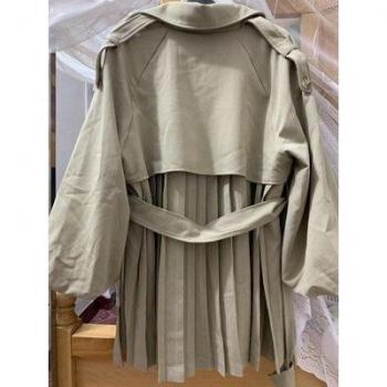 Manteau Plisado para Mujer Primavera