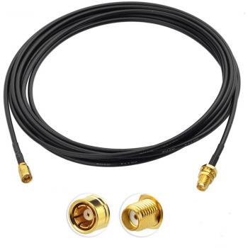 SMA Female to SMB Female RG174 9.8ft Radio Adapter