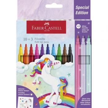 Kit Feutres Licorne Faber-Castell – 13 marqueurs + 3 extras