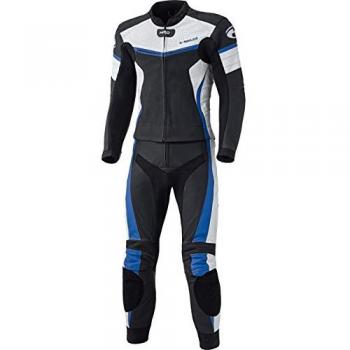 Completo moto in pelle Held Spire due pezzi nero blu 60