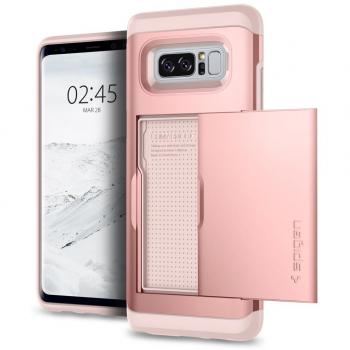 Funda Galaxy Note 8, SPIGEN® [Slim Armor CS] Delgado de doble capa Rose Gold