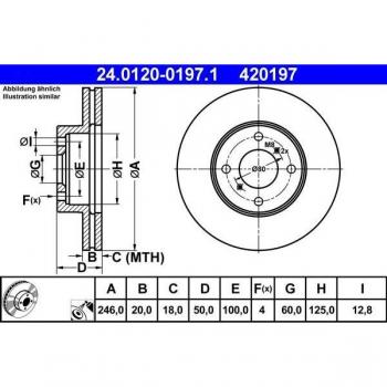 Disc Brake ATE 24.0120-0197.1