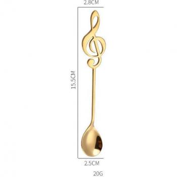 Cuchara para Café con Diseño Musical