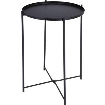 ProGarden Tisch Rund Schwarz 35x47 cm