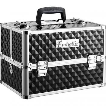 Compact Embellir Makeup Bag – Diamond Black Edition