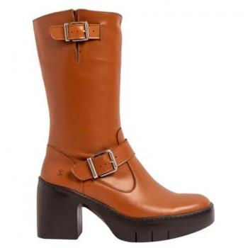 Botas de piel Art 1657 para mujer en color marrón