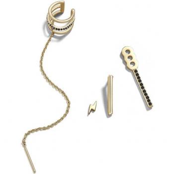5 Pcs No Pierced Ear Cuff with Small Golden Leaf Retro Jewelry