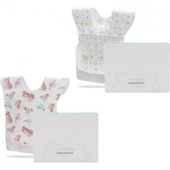 Bavoirs Imperméables Bébé 20 Pièces Jetables Non-tissé P31B