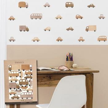 Pared Decorativa con Vehículos Adhesivos