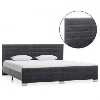 Grand Grey Faux Suede Bed Frame – 180x200cm