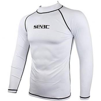 Maglietta Seac T-Sun Manica Lunga Anti-UV Bianco/Nero
