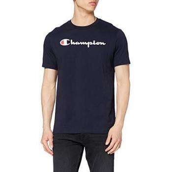 Champion Men's Navy Classic Logo Tee – Small (UK)