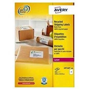 Lot de 3 boîtes AVERY de 200 étiquettes d'adresses pour imprimantes laser blanches recyclées
