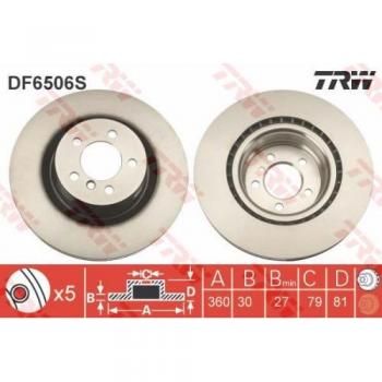 Ate DF6506S Bremsscheibe