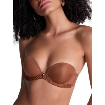 Aubade 36A Sheer Emotion Strapless Bra in Brown