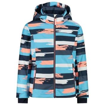 Giacca CMP con cappuccio e bottoni a pressione Topazio/Bianco/Lotos, 10 anni (39w2085)