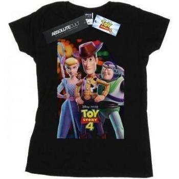 T-Shirt für Damen: Disney Toy Story 4 – Buzz & Woody mit Bo Peep XXL Schwarz