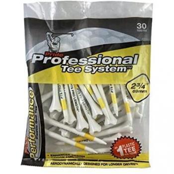 New 2 3/4 Pride Evolution Performance PTS Orange Black Striped 2.75 Golf Tees