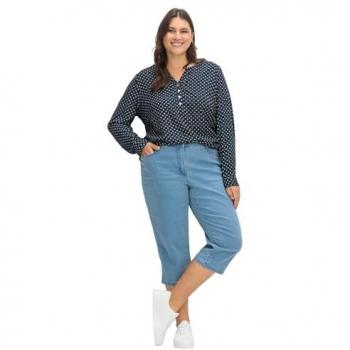 Elegante Caprijeans mit Teilgummibund