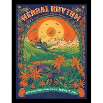 Opere incorniciate Ada Ingram Herbal Rhythm Festival 40 cm nero