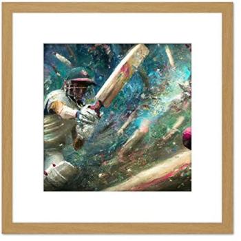 Dynamic Cricket Batsman Wall Print