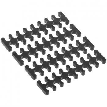 Alphcool Eiskamm X16, Dicke 3mm, Farbe Schwarz, Menge 4