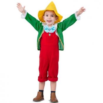 Costume da Pinocchio con giacca e cappello