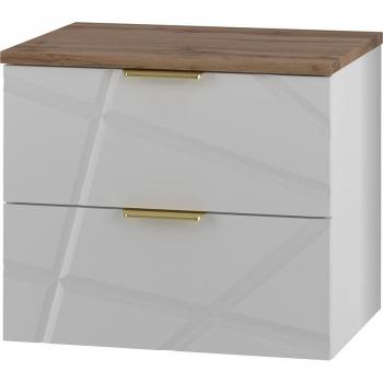 Mini meuble sous-vasque plan de toilette blanc strati