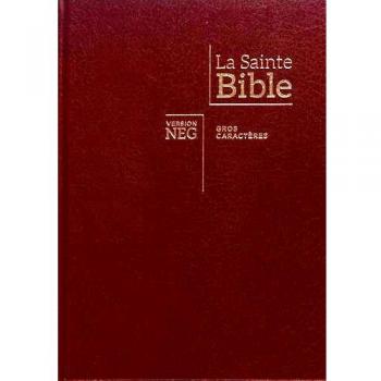Bible neg 1979 à très gros caractères similicuir bordeaux
