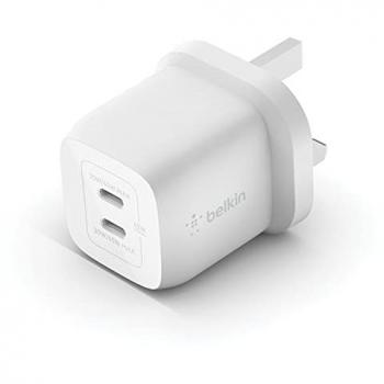 Belkin 2-Port USB Type-C Wall Charger, White