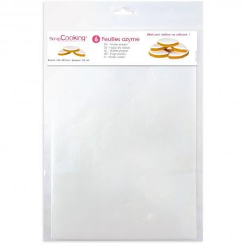Pack de 48 Feuilles Azyme Blanches A4 Scrapcooking