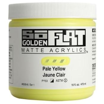 Pale Yellow Professional Acrylics by Golden 16 fl oz