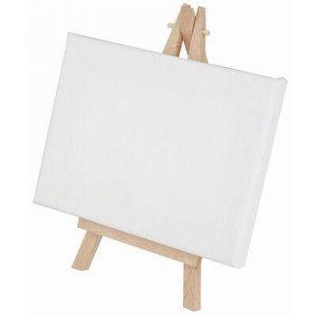 Compact Artistic Canvas with Easel