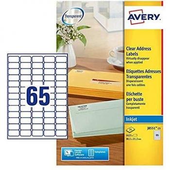 Avery Clear Mini Labels J8551