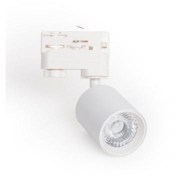Spot LED Mallet 10W Dimmable sur Rail Triphasé Blanc Chaud