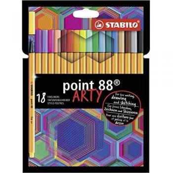 STABILO STABILO POINT 88 18PCS WALLET ARTY ARTY 10x156x205 Cms