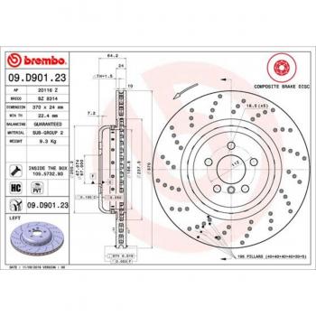 Brembo BMW Two-Piece Brake Disc 09.D901.23