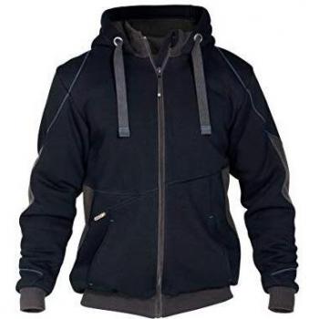Dassy Sweatjacke Herren, Nachtblau/Anthrazit, Größe S