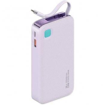 Usams Powerbank XY-Serie – 10 kWh Kapazität, 20 W USB‑C PD Schnellladen – mit ausziehbarem Kabel (Vio