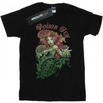 Black Large DC Comics Poison Ivy Paisley T-Shirt