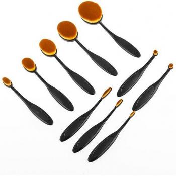 Kit pinceaux de maquillage ovales InnovaGoods 11 unités