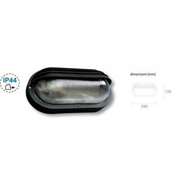 Plafoniera Nera Esterni 60W E27 IP44