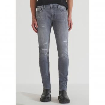 Antony Morato Tapered Fit Jeans im Destroyed-Look in Hellgrau, Größe 32