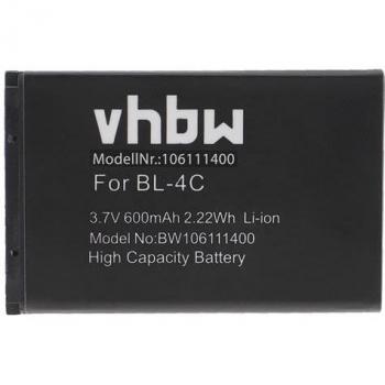 VHBW Li‑Ion 600 mAh Akkupack – Rollei Compactline