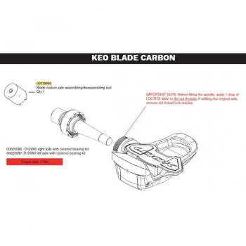 Look Achsenschlüssel für Keo Blade Carbon