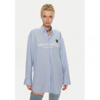 Miss Sixty 6L3XJ5100000 Blau Regular Fit Herrenhemd